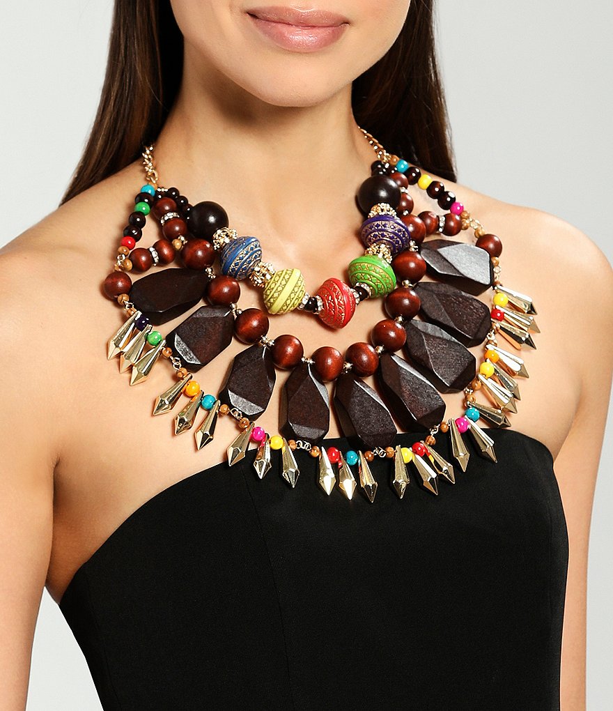Natasha Accessories Multicolor Statement Necklace