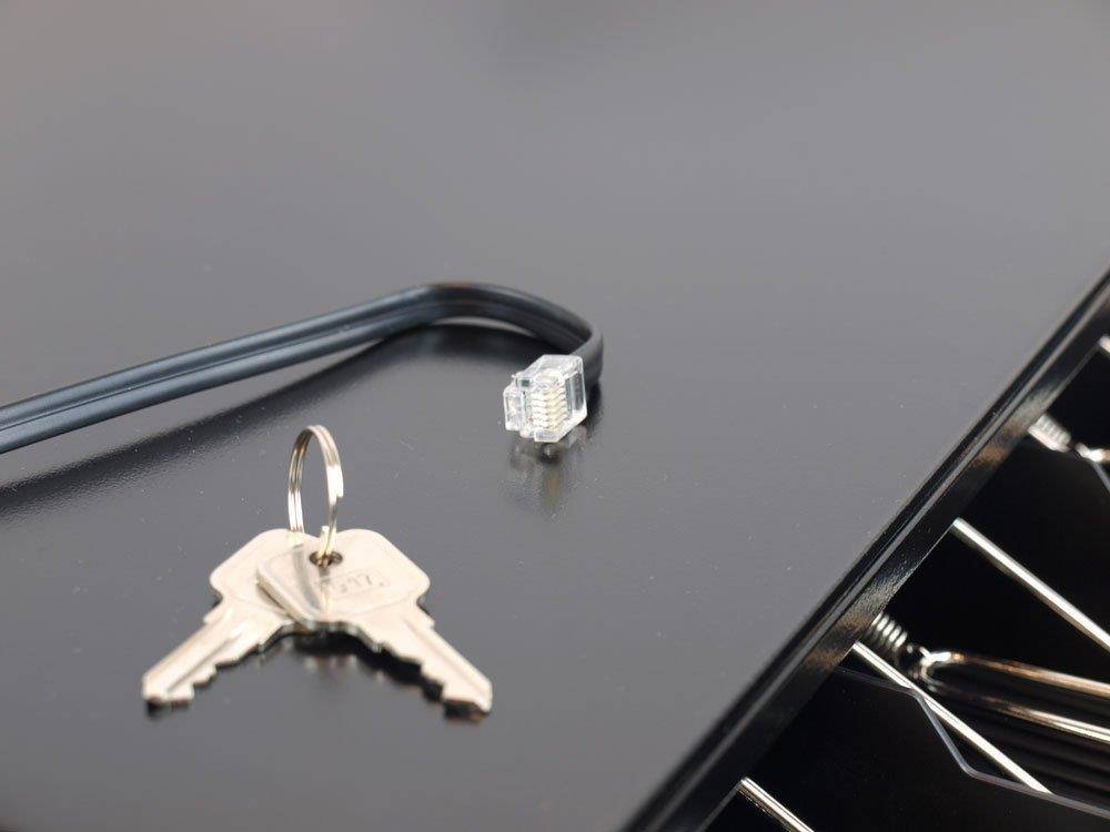 ANGEL POS 14" POS Cash Drawer with Stainless Steel Front Cash Register Till Draw Box