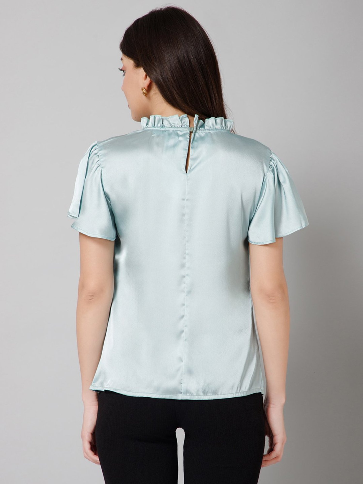 PURYS Green Short Sleeve Top