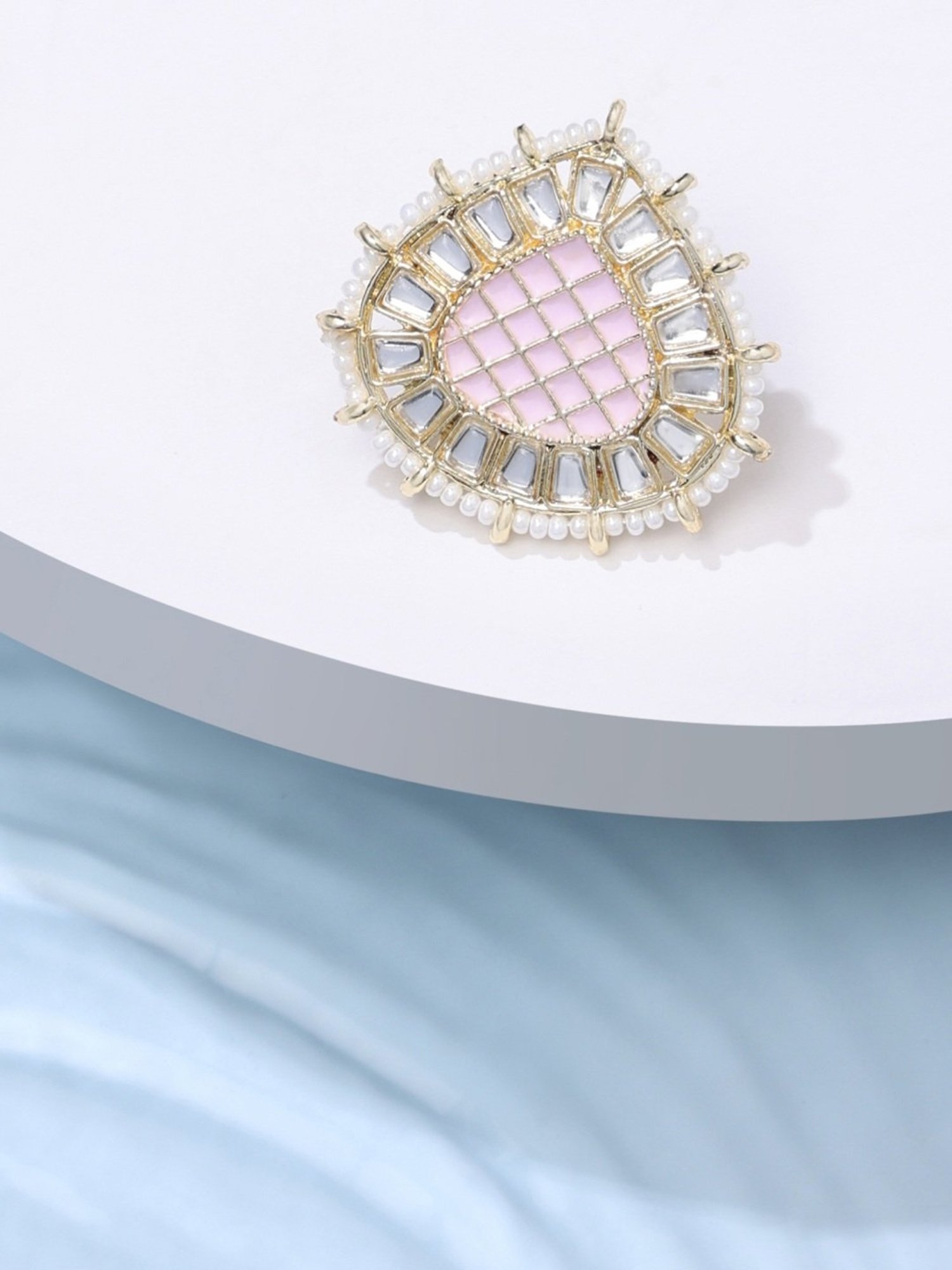 Accessorize London Women's Jewel Embellished Rings Set Of Three White