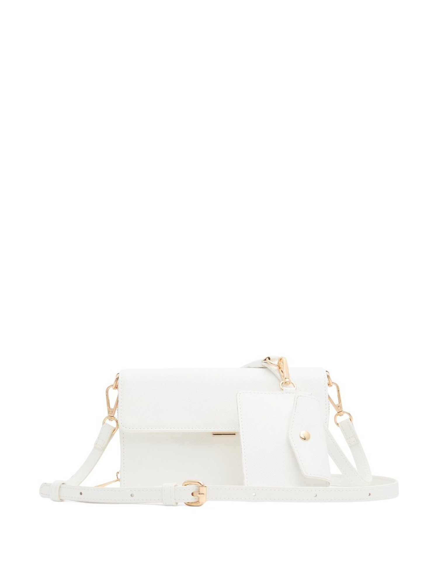 Call It Spring White Solid Small Sling Handbag