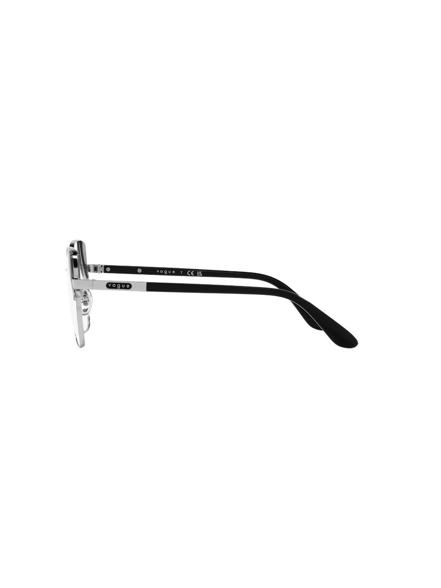 Vogue Eyewear Silver Irregular Eye Frames for Women