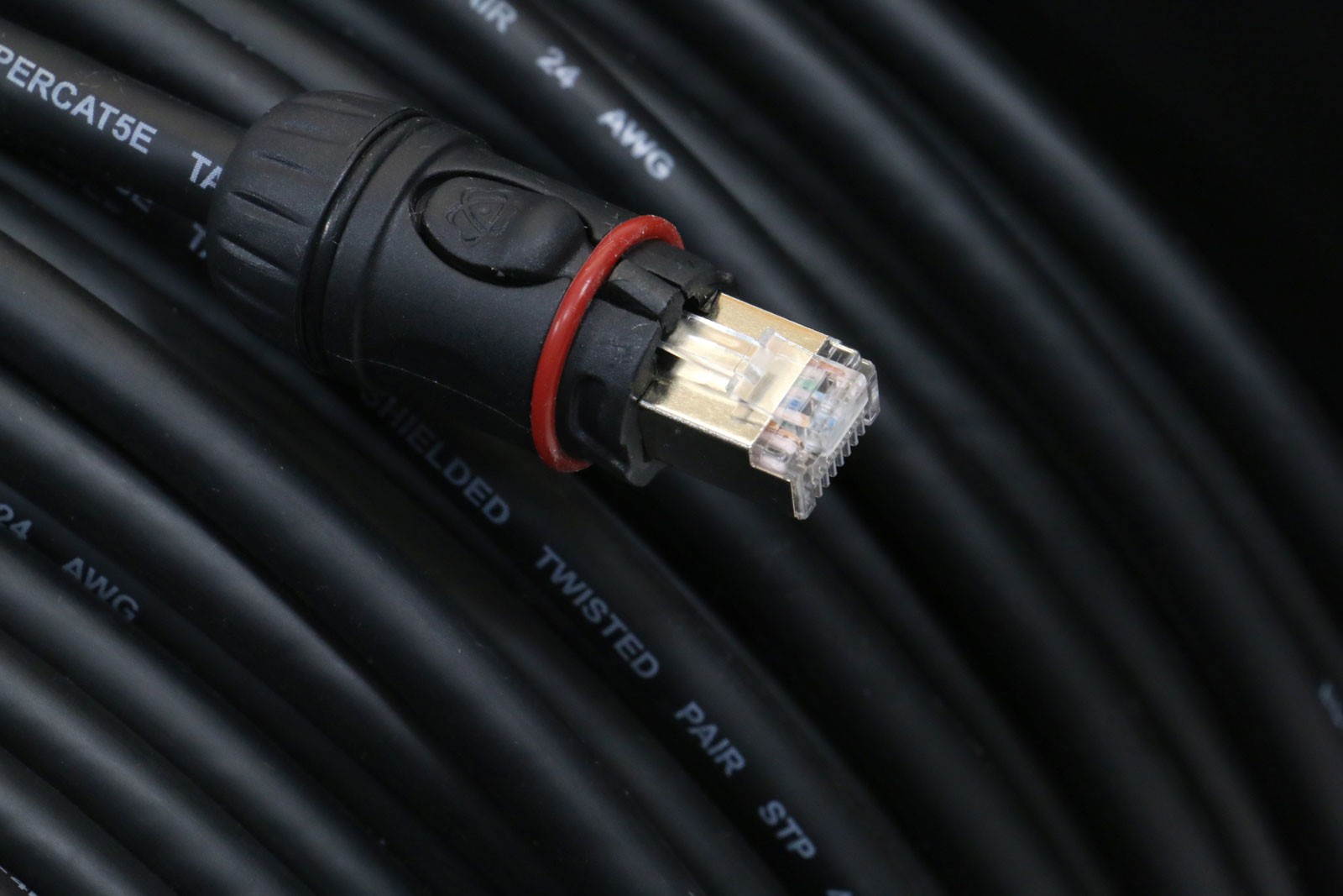 Elite Core 200' ft Converta-Shell Shielded Ethercon RJ45 CAT5E Cable Reel Snake