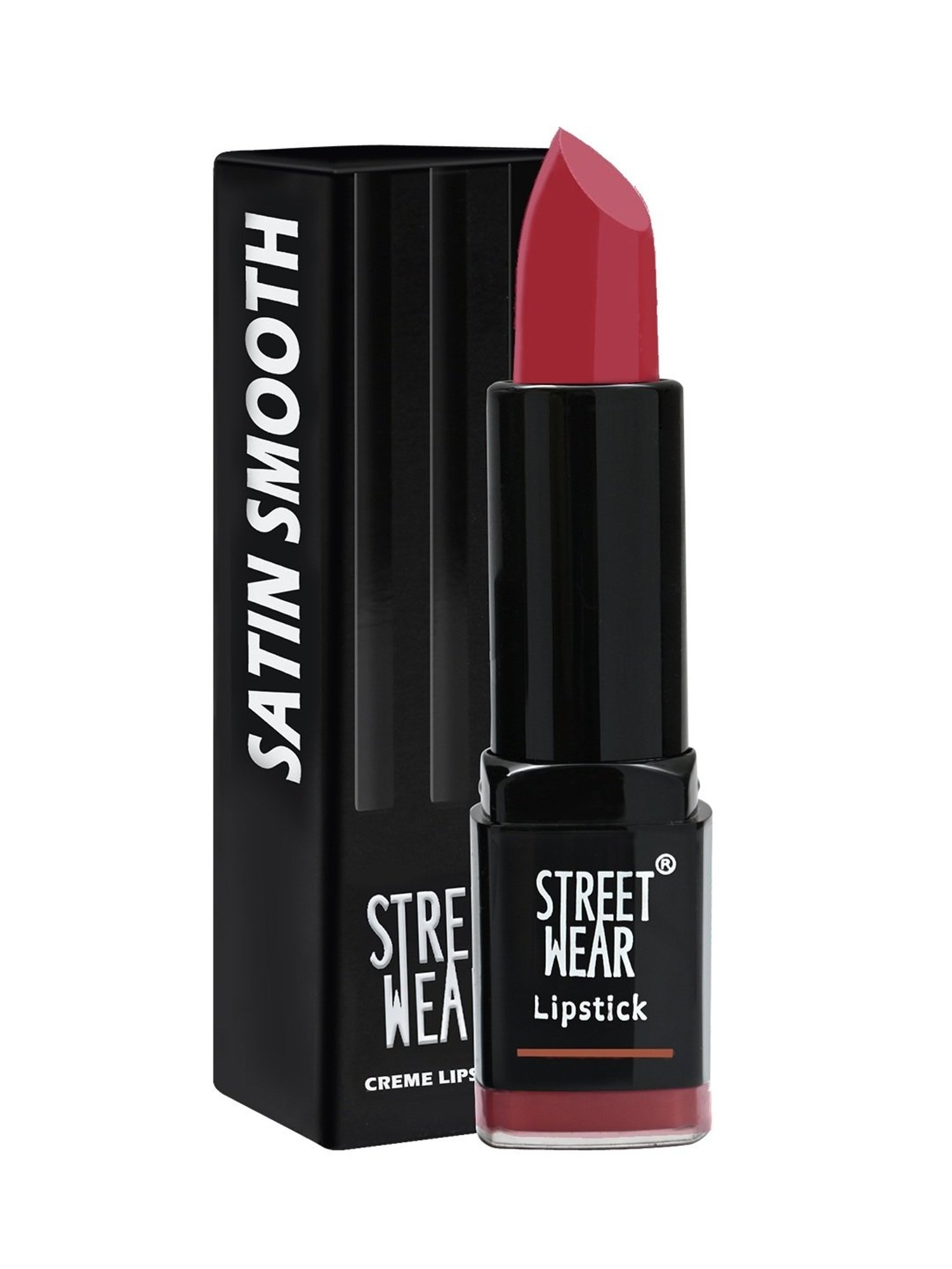 Street Wear Satin Smooth Lipstick Ruby Red - 4.2 gm