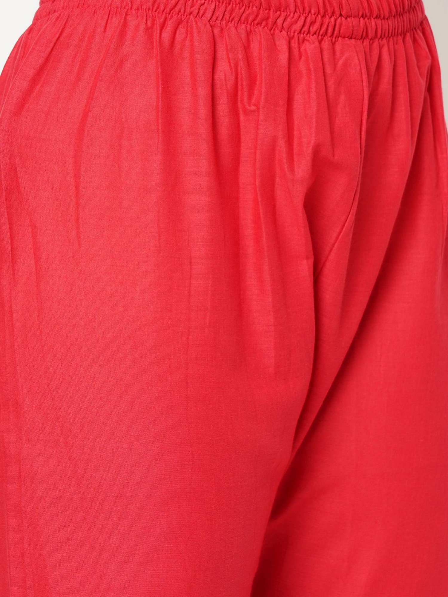 KIANA Blue & Red Printed Kurta Sharara Set