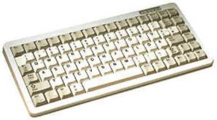 Zf G84-4100Lcmus-0 11-Ultraslim Kbd,Us Reduced 86 Pos Key,Usb & Ps/2, Grey