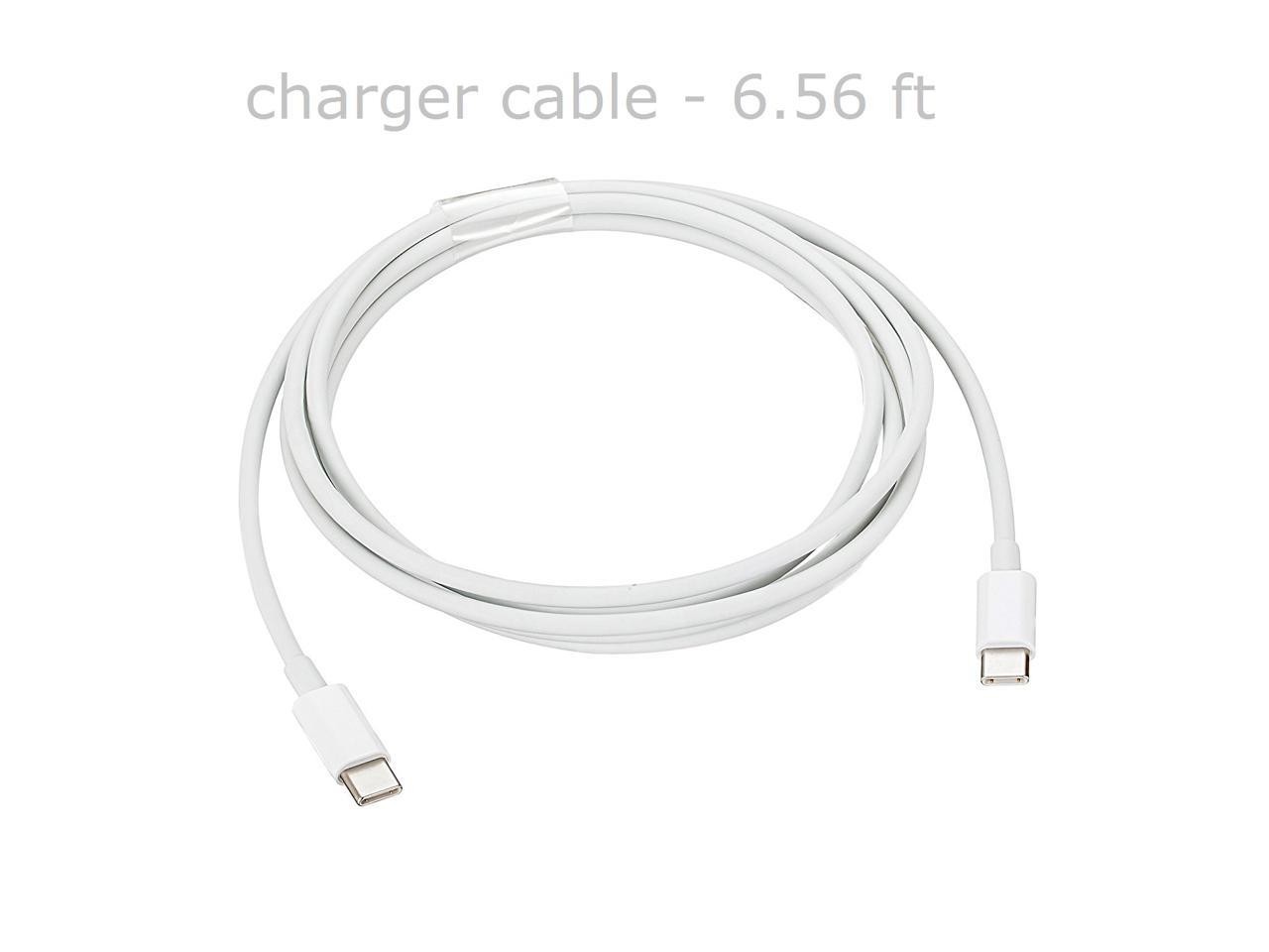 OEM Quality 87W AC Power Adapter for Macbook Pro 15 Charger with USB-C  Port  Combo USB-C Charge Cable (type-C) 6.56 ft T