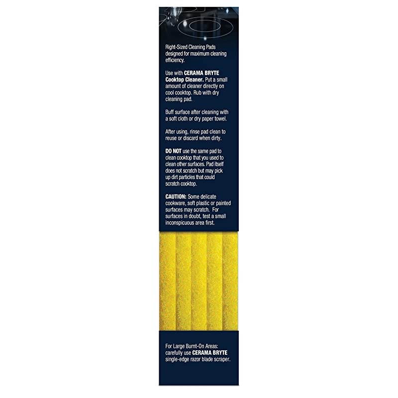 GlassCeramic Cooktop Cleaning Pads for Stubborn Stains 10 Count