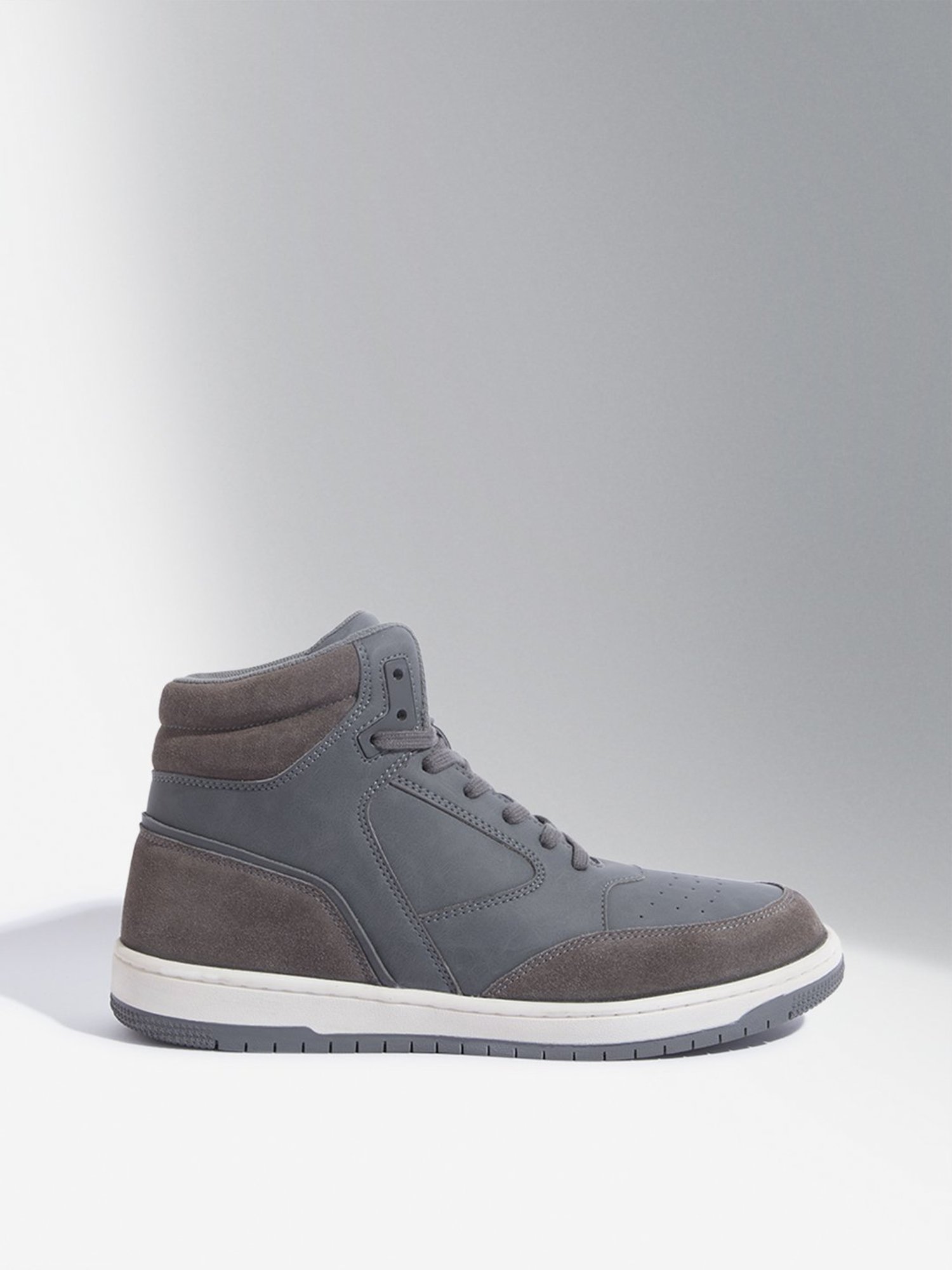 SOLEPLAY by Westside Charcoal Perforated Detailed Boots