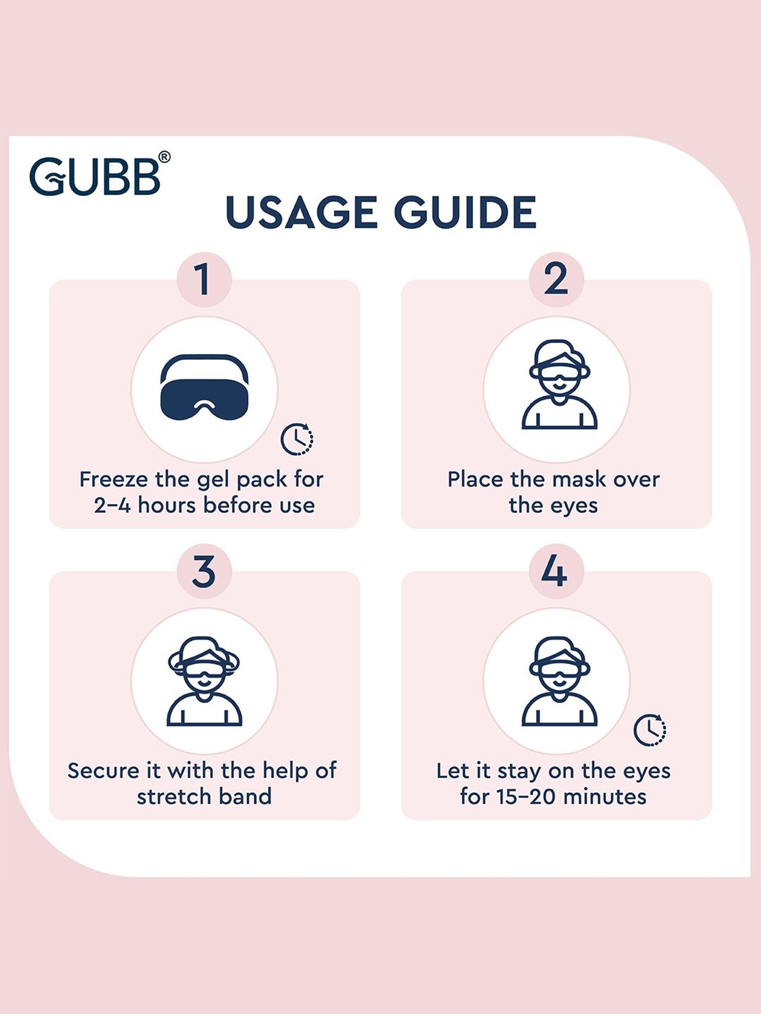 GUBB Soothing Eye Gel Mask Grey