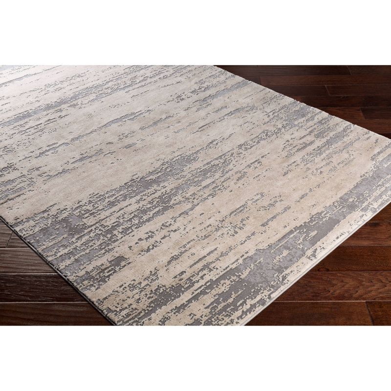 6'7"x9'6" Tree Tracks Modern Rugs Gray - Artistic Weavers