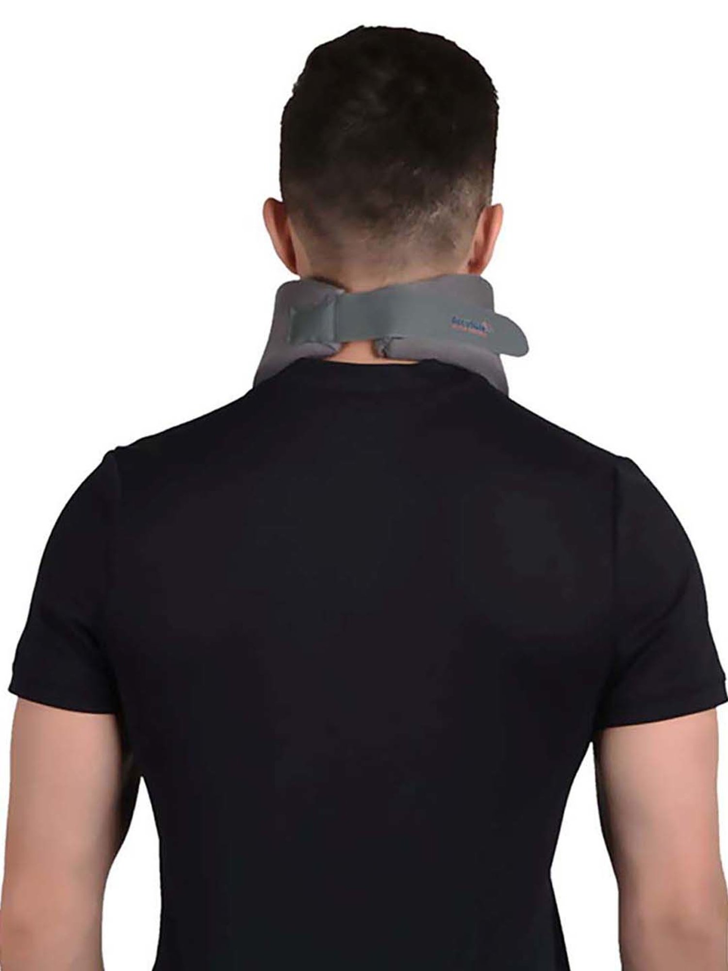 AccuSure Soft Cervical Collar Support Adjustable Neck Brace - XL (Grey)