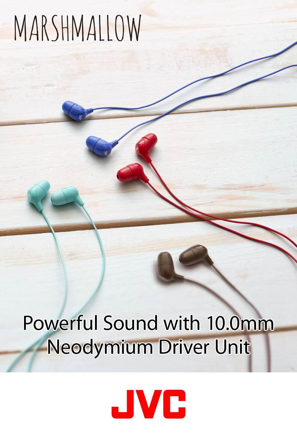 JVC Memory Foam Earbud Marshmallow Memory Foam Earbud with Mic Green (HAFX38MG)