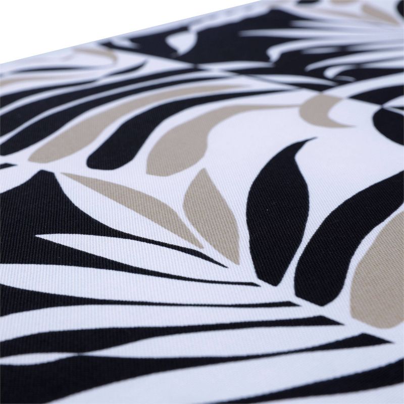 18.5" 2pk Hatteras Black Throw Pillows Black - Pillow Perfect