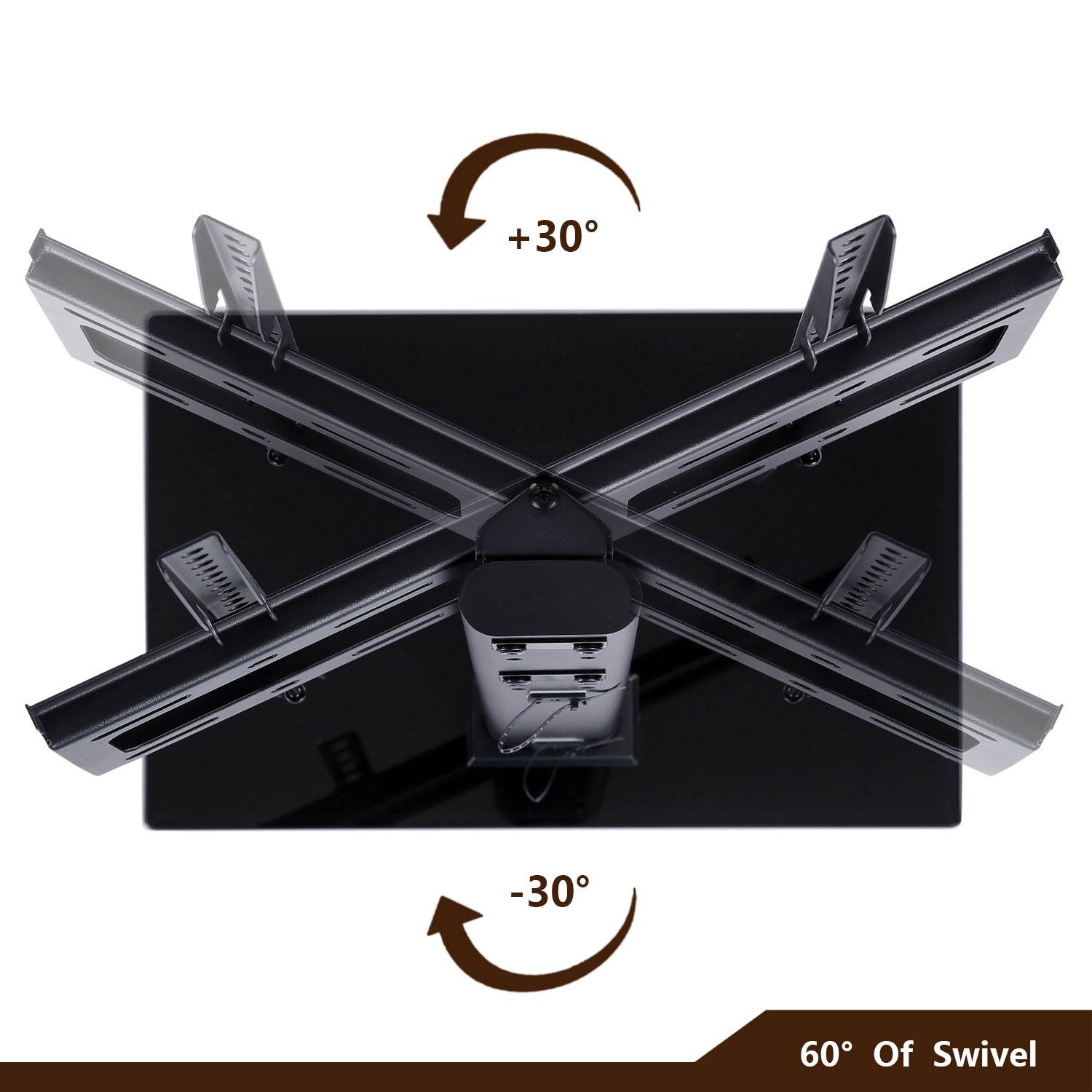 universal swivel tabletop tv stand with mount for 32" 37" 40" 42" 46" 50" inch led,lcd and plasma flat screen tvs bracket with height adjustment