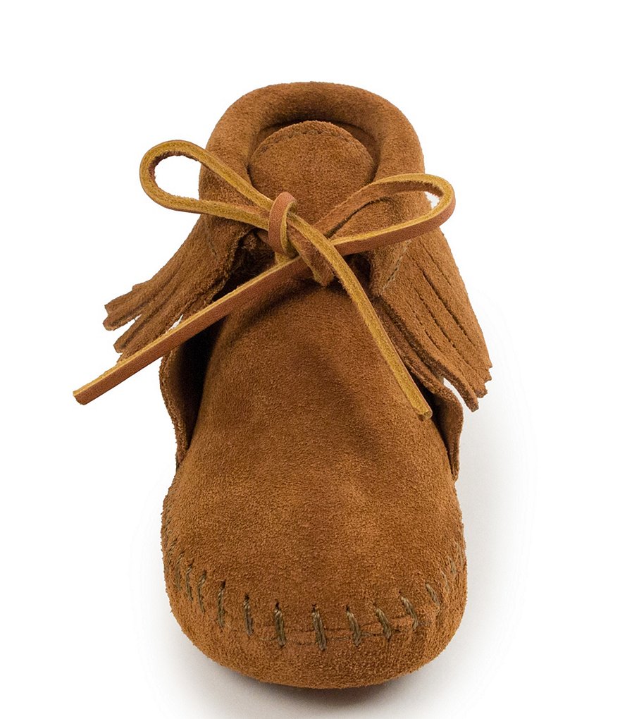 Minnetonka Kids' Suede Fringe Boot Softsoles (Youth)