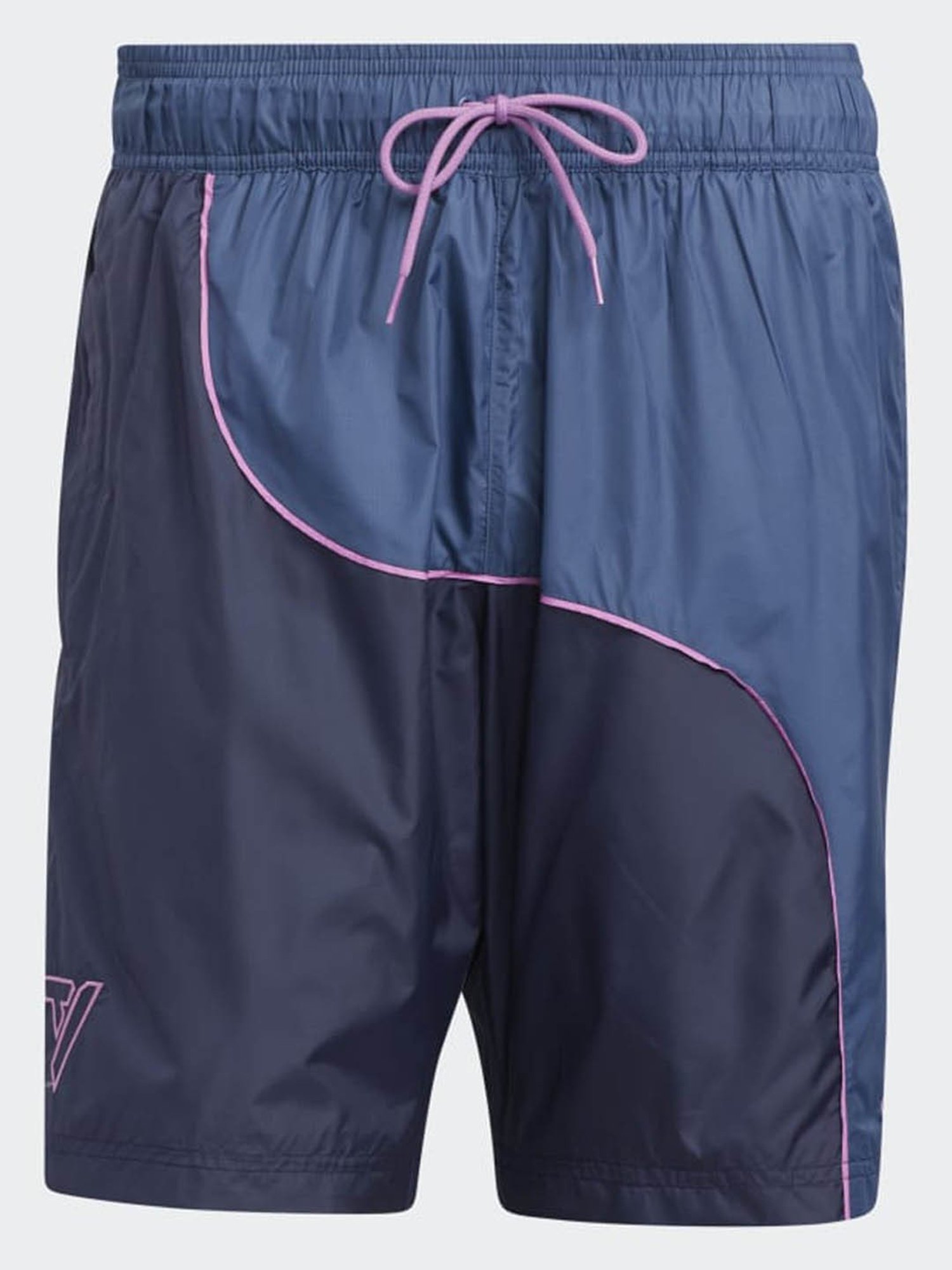 Adidas Blue Regular Fit Colour Block Sports Shorts