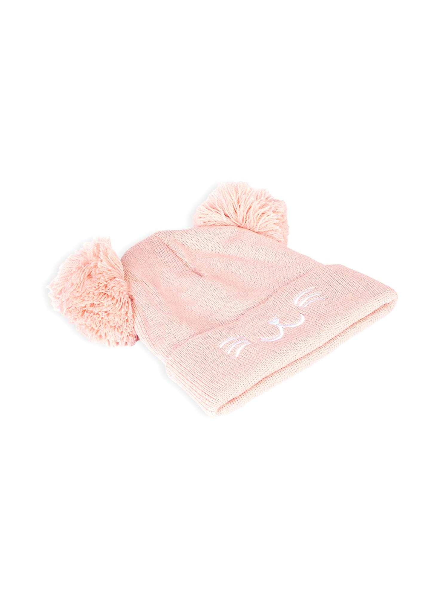 Pantaloons Junior Pink Bobble Hat