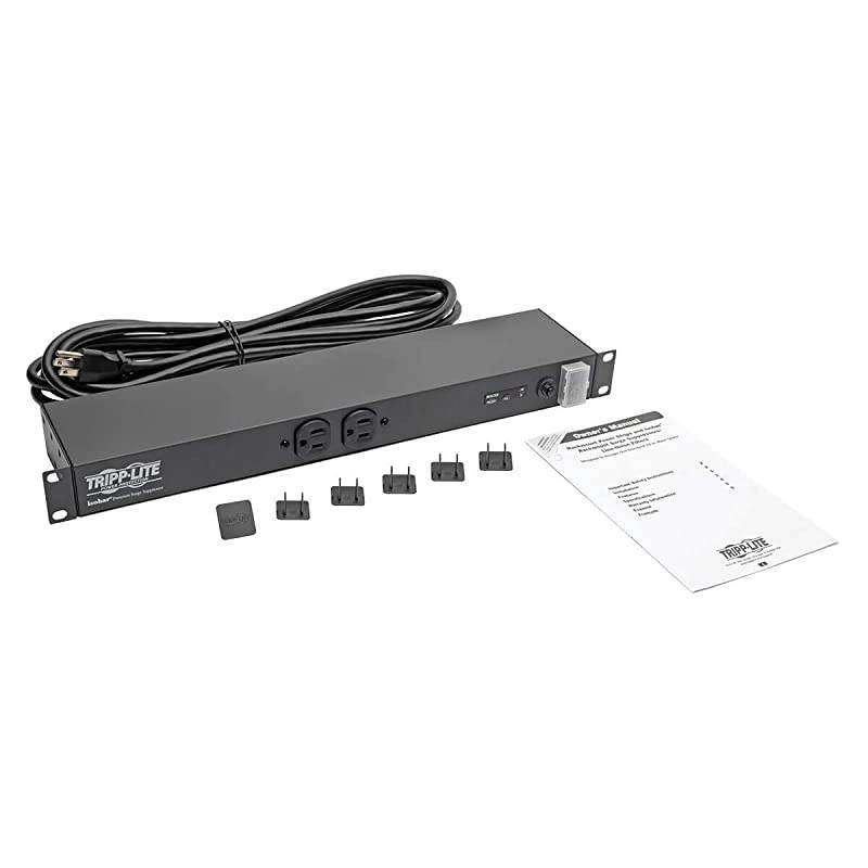 12 Outlet Isobar Rackmount PDU 15A Surge Protected Power Strip 15ft Cord 515P $25K INSURANCE ISOBAR12ULTRA Grey