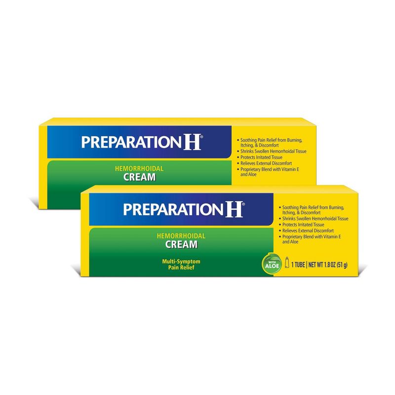 Preparation H Hemorrhoid Max Strength Cream - 2ct/1.8oz