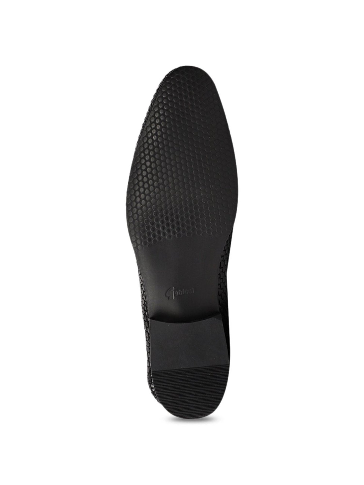 Gabicci Men's Ostrich G Black Casual Loafers