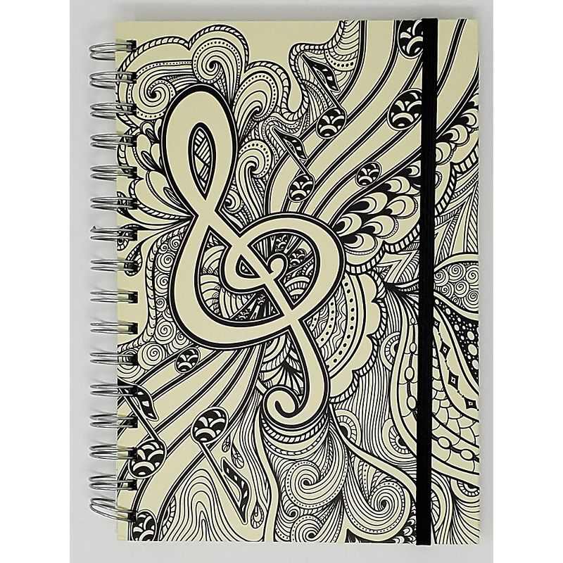 Pyramid America Music Note Line Sketch Premium Journal