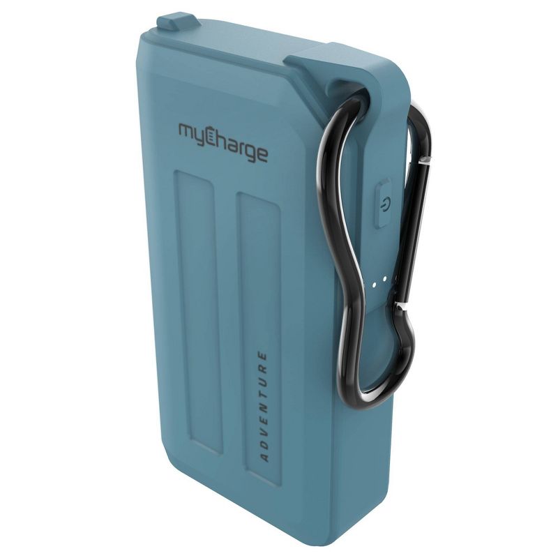 myCharge Adventure H2O Plus 6700mAh/2.4A Output Dual USB-A Port Power Bank - Blue