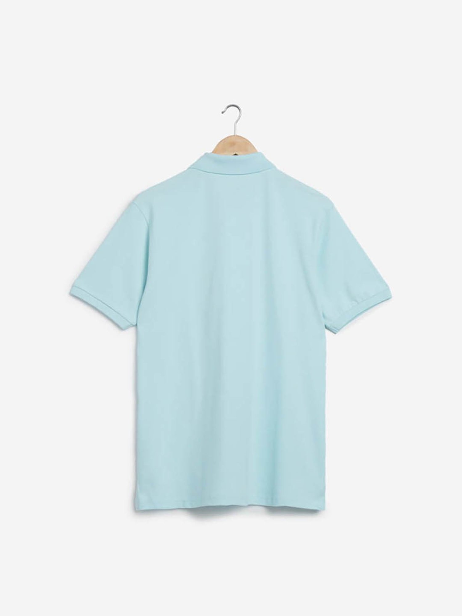 WES Casuals by Westside Aqua Relaxed-Fit Polo T-Shirt