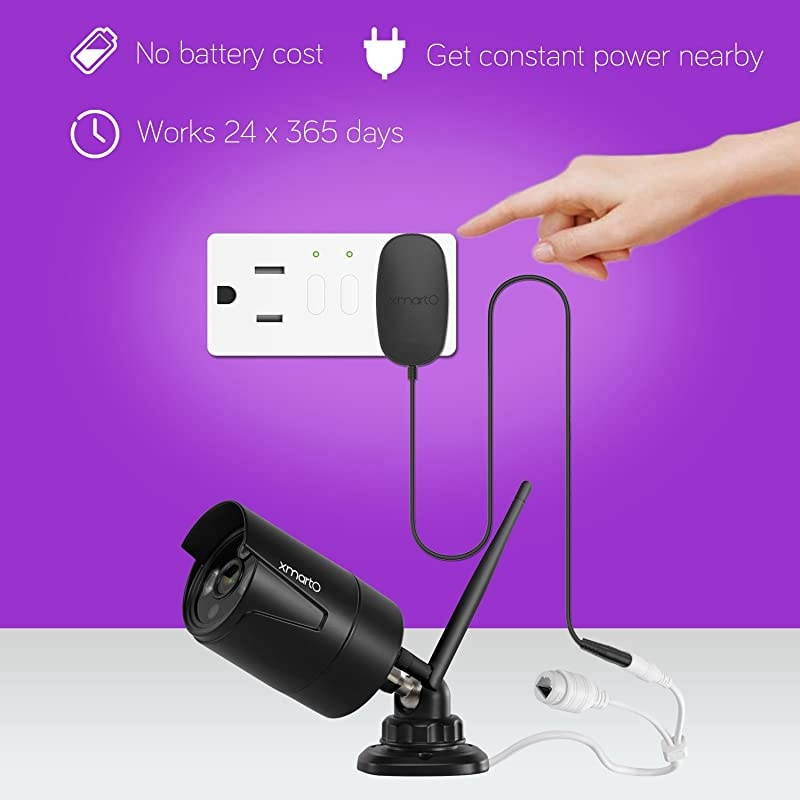 1080p HD & Audio Compatible]  8CH 1080p HD Outdoor Wireless Security Surveillance Camera System with 8pcs 1080p HD Wireless Security Cameras and 2TB HDD, NVR with Built-in WiFi Router, 80ft IR