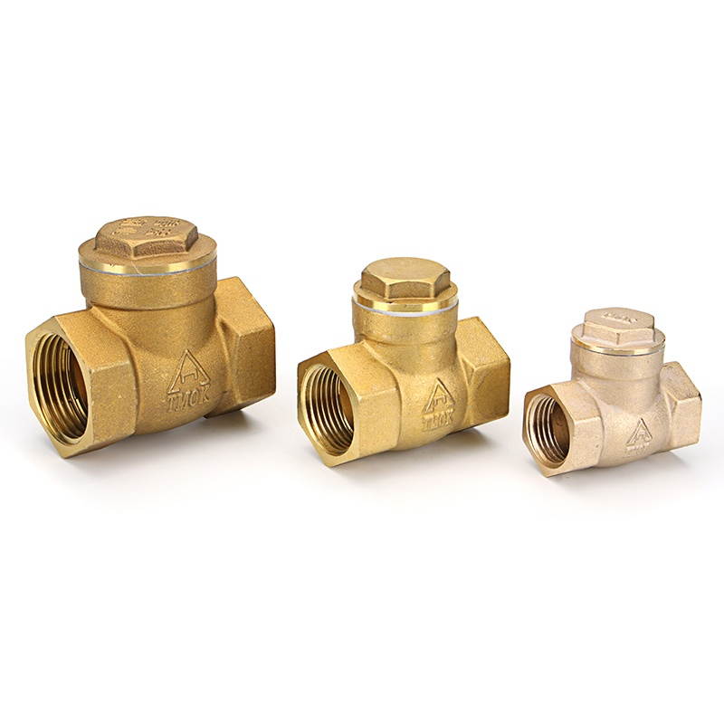 TMOK 1/2" 2/3" 1" Brass Swing Check Valve Female NPT Threaded Durable Brass Construction Valves #3
