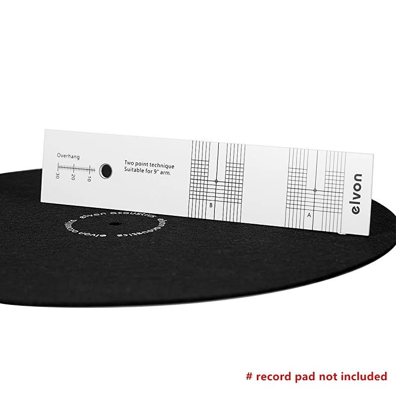 Acrylic Cartridge Alignment Baerwald Protractor Phonograph Cartridge Stylus Alignment Tool Record LP Vinyl with Magnifier