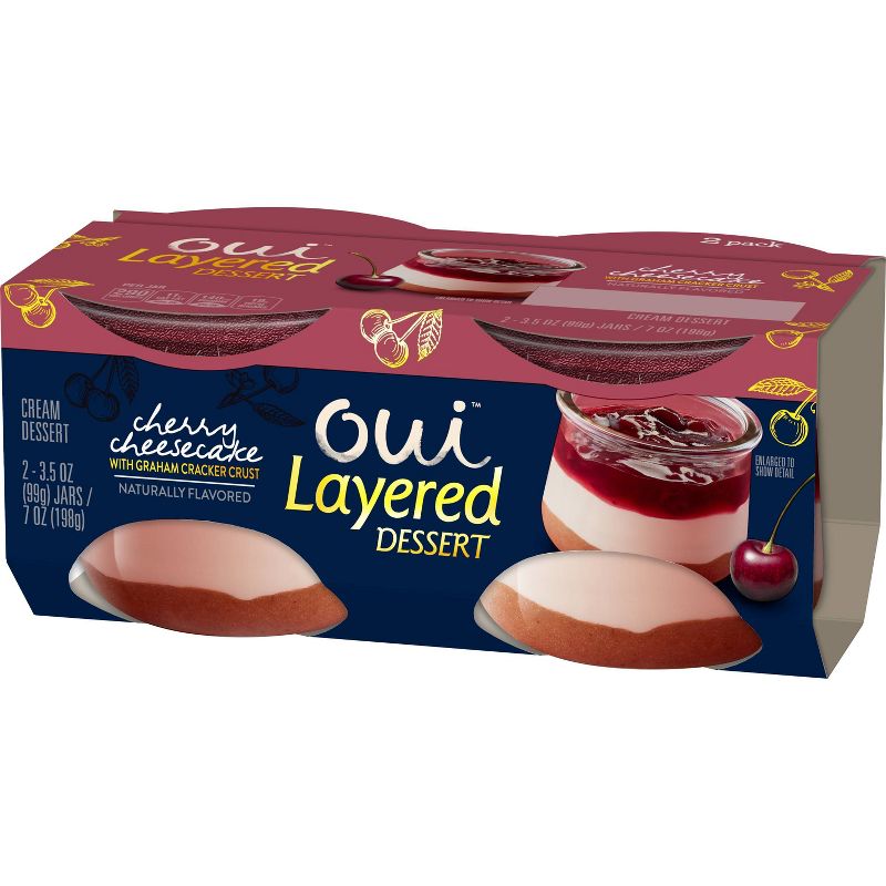 Oui by Yoplait Layered Desserts Cherry Cheesecake - 7oz