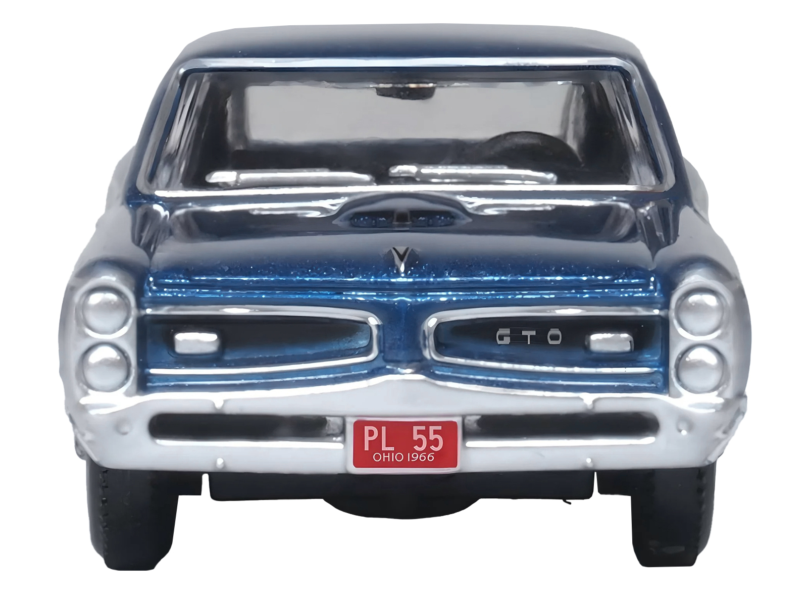1967 Pontiac Bonneville Tyrol Blue Metallic with Blue Interior Limited Edition to 200 pieces Worldwide 1/43 Model Car by Goldvarg Collection