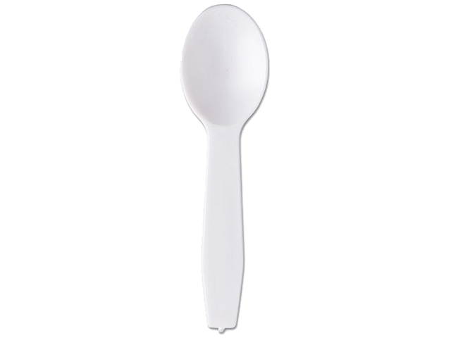 Royal RPP RTS3000 Lightweight Polystyrene Taster Spoons, 3.00", White