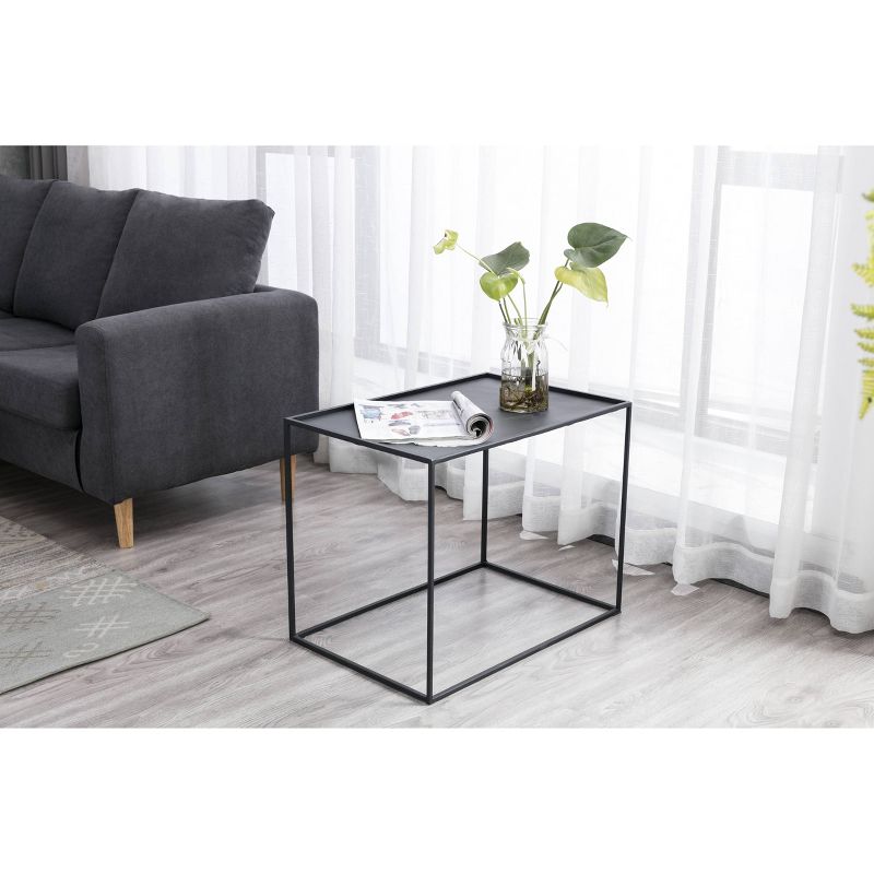 Burnham Home Highlands End Table Dark Gray - Boraam