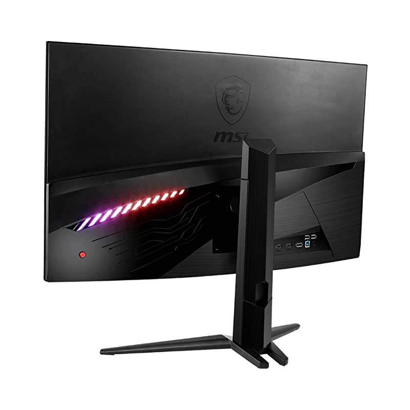 32" Full HD RGB LED Non-Glare Super Narrow Bezel 1ms 2560 x 1440 144Hz Refresh Rate Free Sync Height Adjustable Curved Gaming Monitor (Optix MAG321CQR),Black