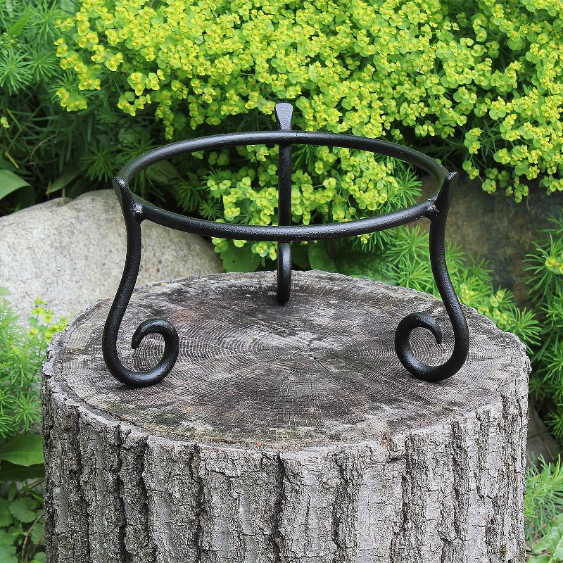 Rectangular Metal Butterfly Plant Stand - Antique Bronze