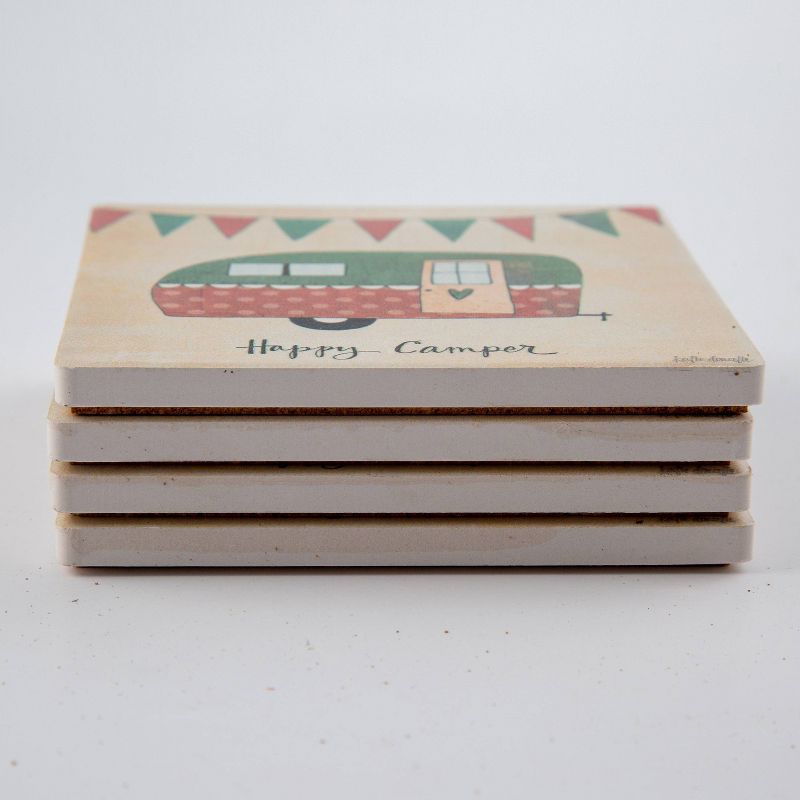 Thirstystone Happy Camper Coaster Set of 4