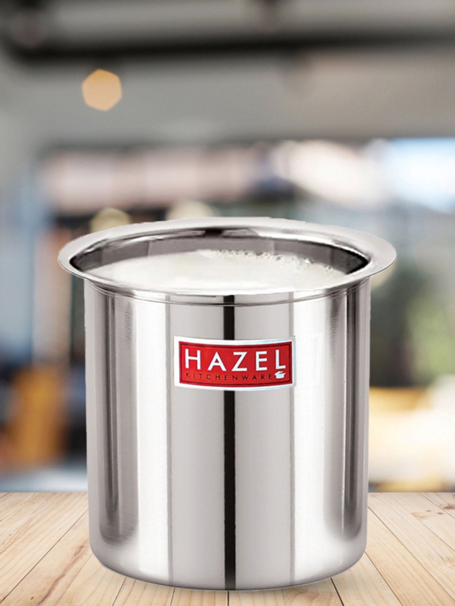 HAZEL Silver Stainless Steel Milk Boiler Container (3500 ML)