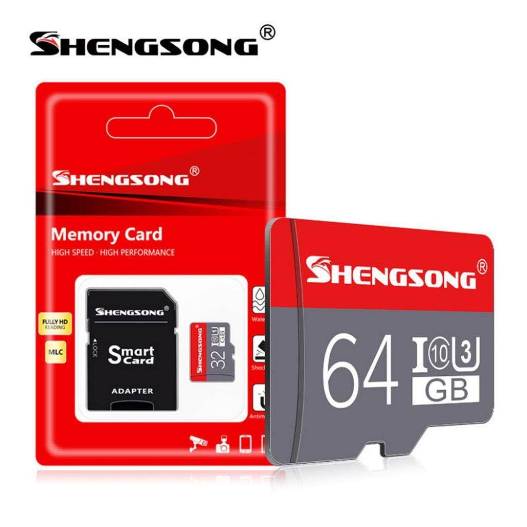 SHENGSONG High Speed 4/8/16/32/64GB TF Flash Micro Security Digital Memory Card -  32GB