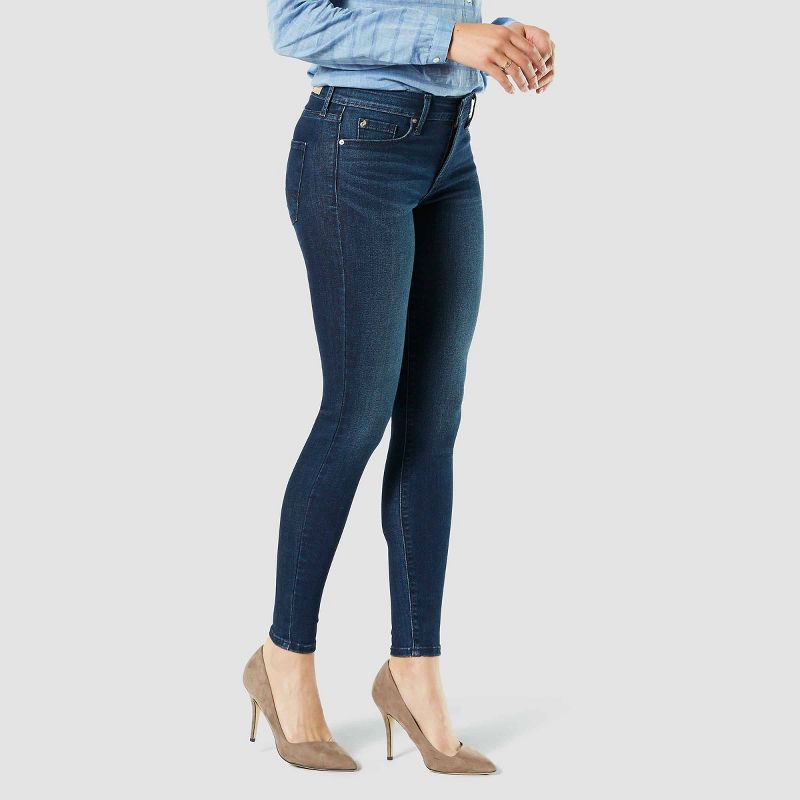 Sail Blue Wide Leg Pocketed High Waist Jeans