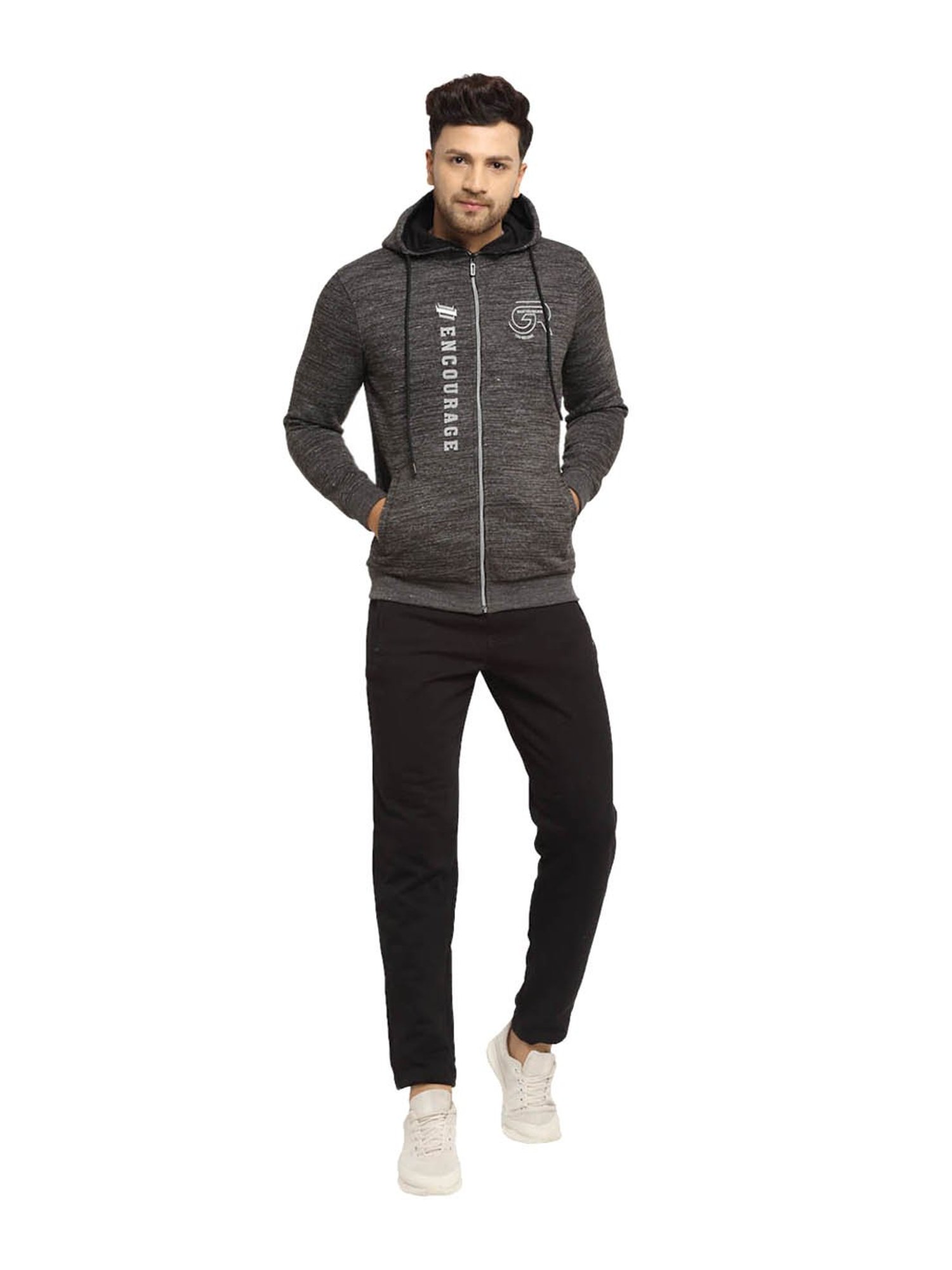 Global Republic Black Printed Tracksuit