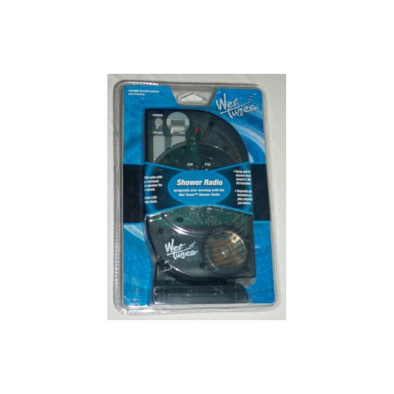Tunes SHOWER RADIO AMFM with LCD Display Clock