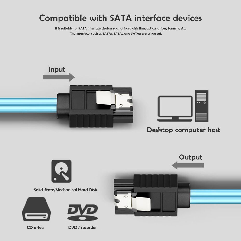 Weastlinks SATA III 6Gbps SAS Cable for Server SATA 7 Pin to SATA 7 Pin Hard Drive Data Cable 4SATA to 4SATA