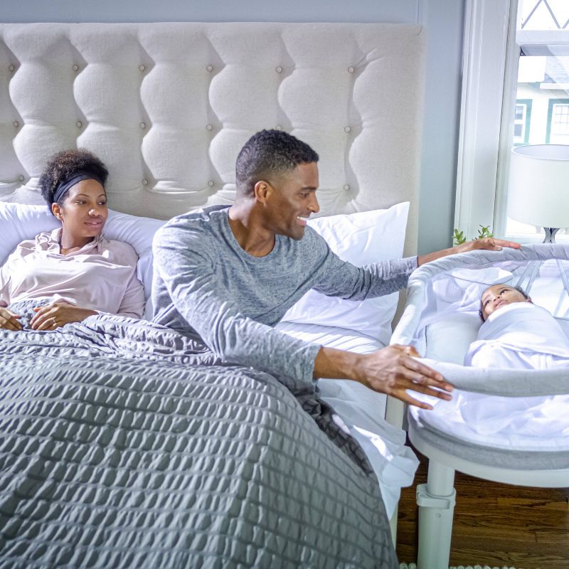 HALO BassiNest Swivel Sleeper Luxe - Dove Gray Tweed