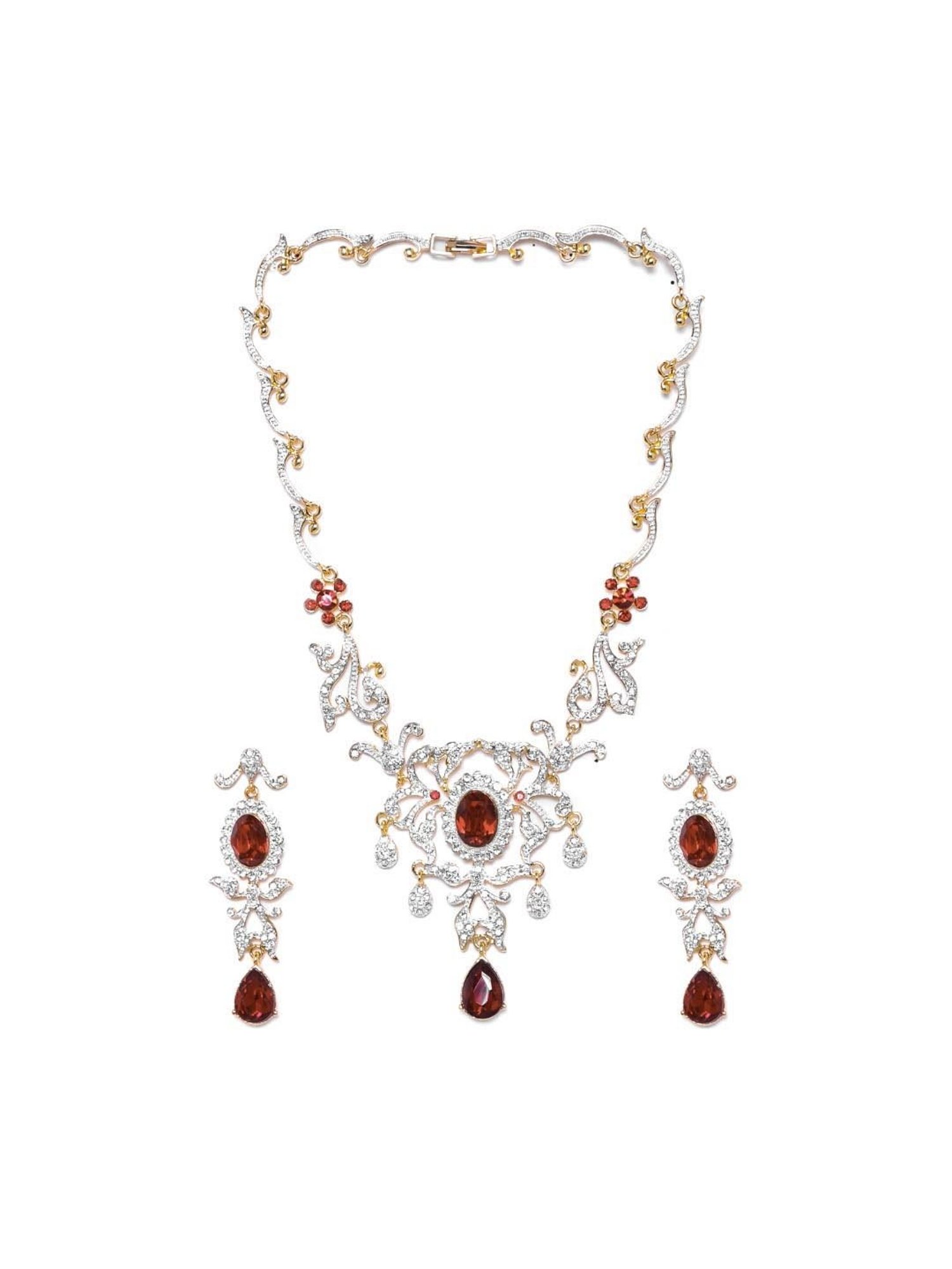 Estele Gold-Plated Dazzling Jewellery Set for Women