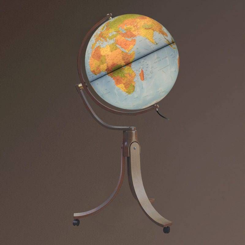 Emily Full Swivel Blue Ocean Floor Globe - Waypoint Geographic