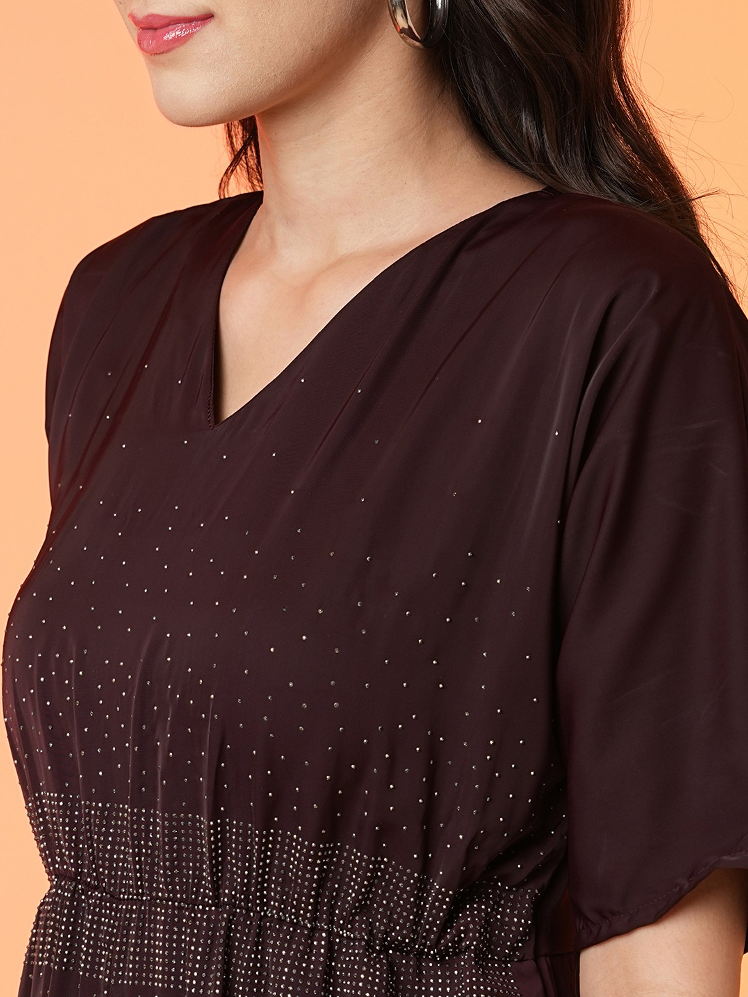 Globus Wine Embellished Jumpsuit