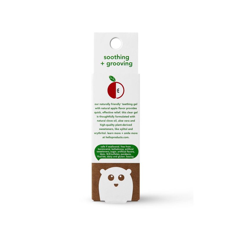 hello Natural Apple Flavor Teething Gel - 0.53oz