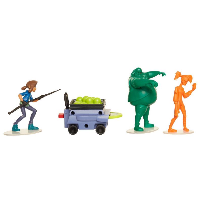 The Last Kids on Earth June Action Figure 2.5" - Hero Pack Playset with 2 Zombies & Disk Launcher